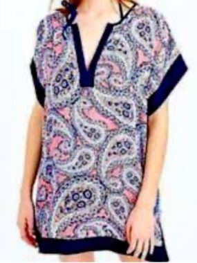 J.crew paisley tunic/swim cover up - small